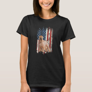 Vintage Soft Jackat Wheaten Terrier American Flagg T Shirt
