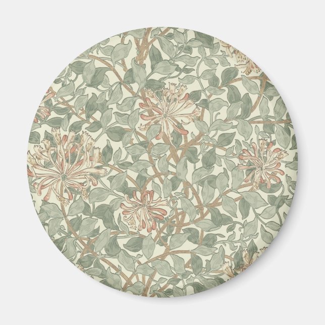 Vintage Soft Modern Summer Blommigt Magnet (Framsidan)