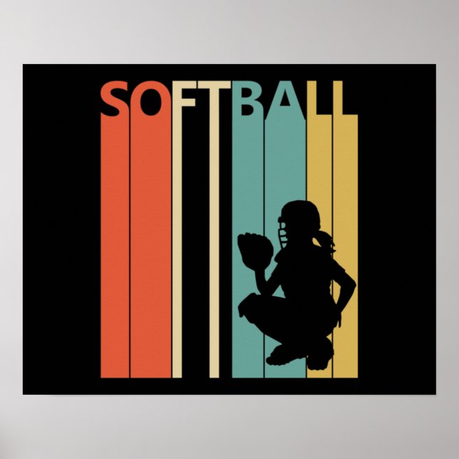 Vintage Softball Poster (Framsidan)