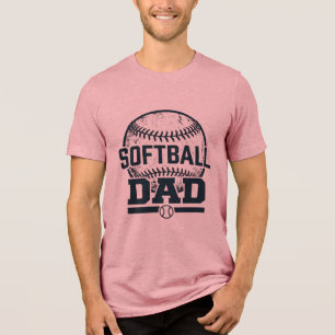 Vintage Softboll Pappa Vector T-Shirt Design_1
