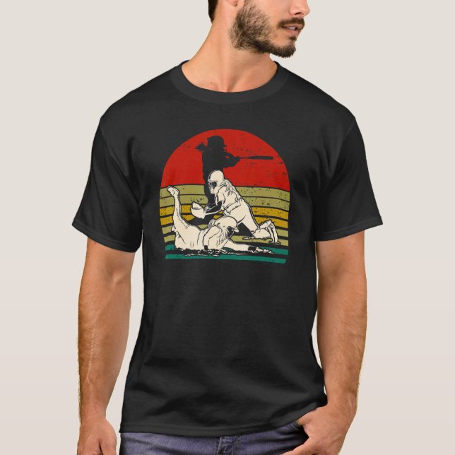 Vintage Softboll Pitcher Catcher T Shirt (Framsida)