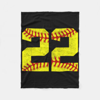 Vintage Softll 22 Jersey Number  Fleecefilt