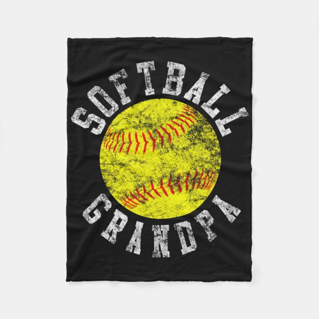 Vintage Softll Grandpa  Fleecefilt (Framsidan)