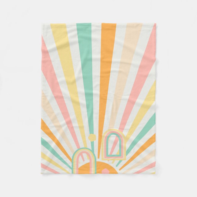 Vintage sol fleecefilt (Framsidan)