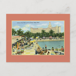 Vintage Sol Klubb och Roney Plaza Miami Beach Vykort