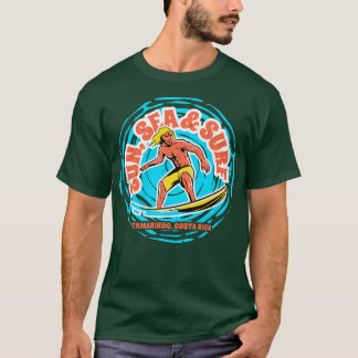 Vintage Sol Sea Surfa Tamarindo Costa Rica Retro S T Shirt