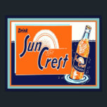Vintage, Sol Vapensköld, Soda Pop-Poster Poster<br><div class="desc">Färgfull,  1950 års Sol Vapensköld Soda Pop poster</div>