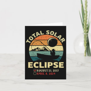 Vintage Solar Eclipse 2024 Totality Fishing April Kort
