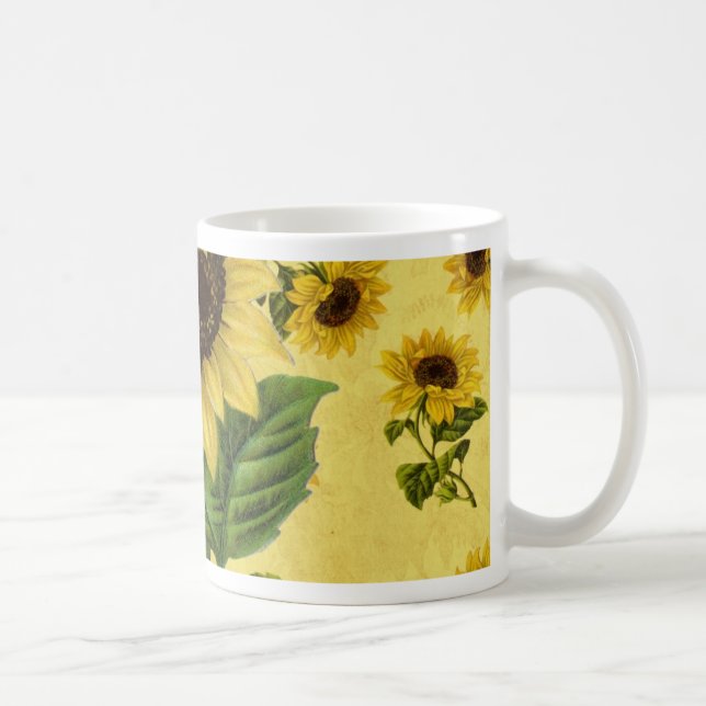Vintage Solblommor Kaffemugg (Höger)