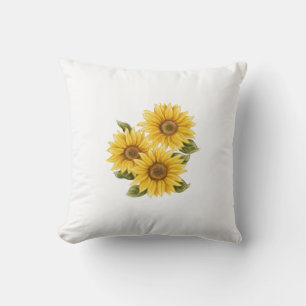 Vintage Solblommor Kudde
