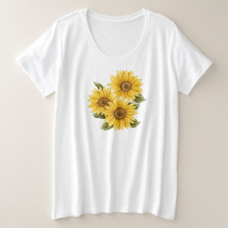 Vintage Solblommor T-Shirt
