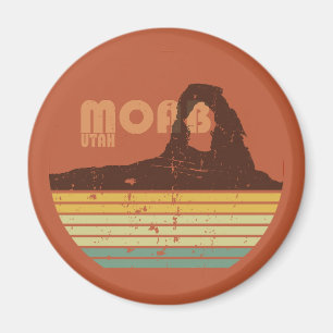 Vintage solnedgång Arches National Park - Moab Uta Magnet