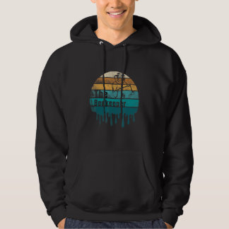 Vintage Solnedgång Biodlingsbiodlarens honungsbigå Hoodie