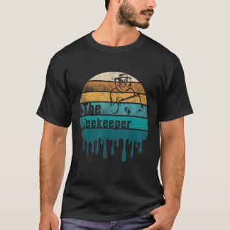 Vintage Solnedgång Biodlingsbiodlarens honungsbigå T Shirt