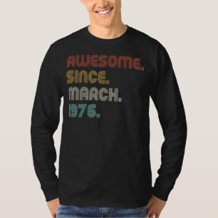 Vintage Solnedgång Fantastisk sedan mars 1976 B-da T Shirt