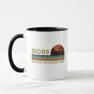 Vintage solnedgång Moab Utah - Arches National Par Mugg
