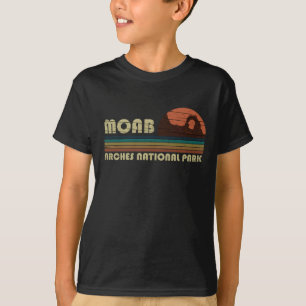 Vintage solnedgång Moab Utah - Arches National Par T Shirt