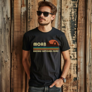Vintage solnedgång Moab Utah - Arches National Par T Shirt
