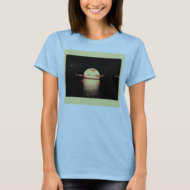 Vintage Solnedgång - T-shirt (Framsida)