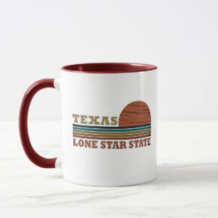 Vintage solnedgång Texas Mugg
