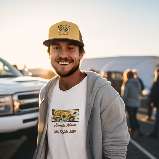 Vintage Solros Lastbil. Harris - Walz. Brown Keps (Skapare uppladdad)