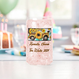 Vintage Solros och Lastbil. Harris-Walz 2024