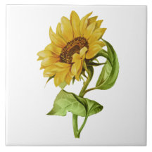 Vintage Solros Rustik Blomma