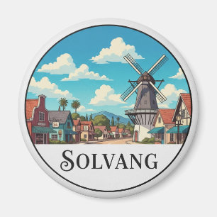 Vintage Solvang Kalifornien Magnet