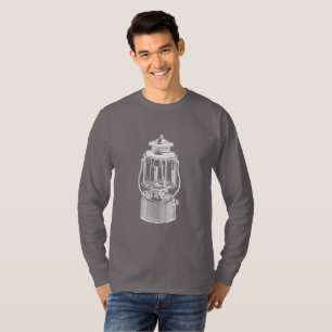 Vintage som campar lyktan tee