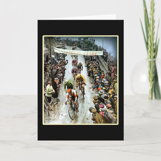 Vintage som cyklar Giro Velo Kort (Framsida)