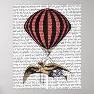 Vintage som flyger Maskin Poster