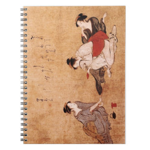 Vintage som målar "Tre mörka kvinnor" Anteckningsbok Med Spiral