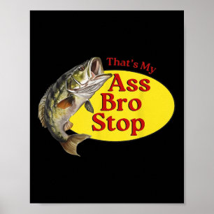Vintage som min Bro stoppar fräckt fiske Poster