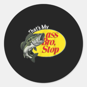 Vintage som min Bro stoppar fräckt fiske Runt Klistermärke