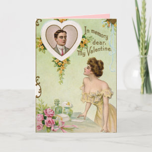Vintage som saknar ditt Valentinkort Helgkort