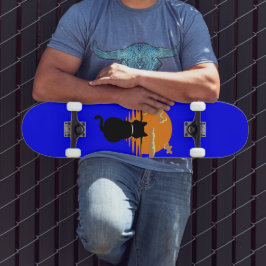 vintage som väntar på kattens natur mini skateboard bräda 18,5 cm