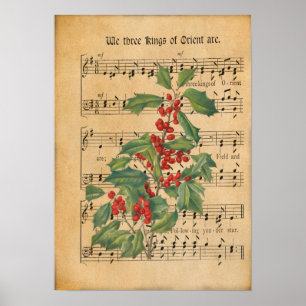Vintage som vi tre Kung med ursprung är Poster