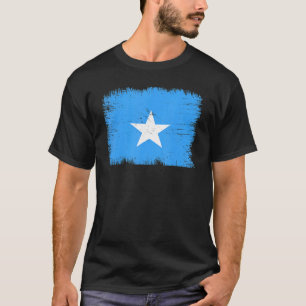 Vintage Somalia Flag Somaliska självständighetsdag T Shirt