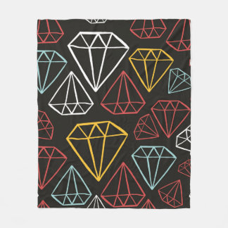 vintage sömlös mönster, inslag med diamantdesign fleecefilt