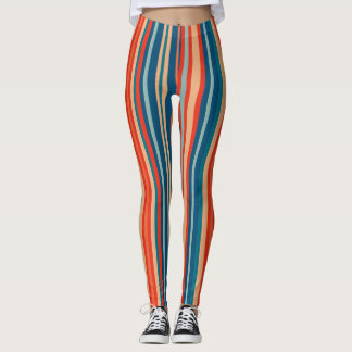 Vintage, sömlös mönster leggings