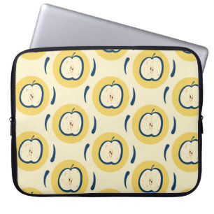 Vintage sömlös mönster med äpple. laptop fodral