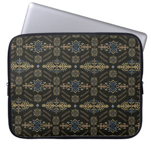 Vintage Sömlöst Mönster i Etniska Stil. Trendig h Laptop Fodral
