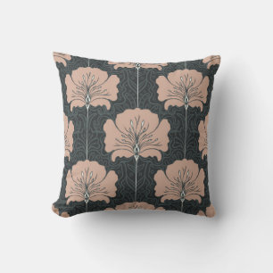 Vintage sömlöst mönster med rosa blommor. Art.  Kudde