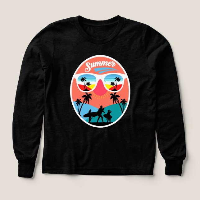 Vintage Sommar Design-68265 T Shirt (Design framsida)