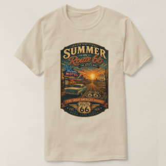 Vintage sommar på Route 66 T Shirt