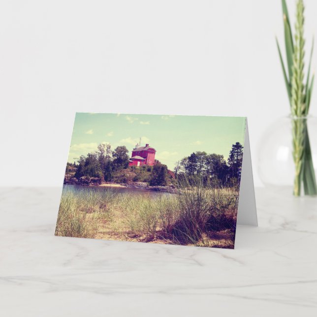 Vintage Sommarfyr Kort (Framsida)