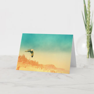 Vintage sommarhälsningskort kort