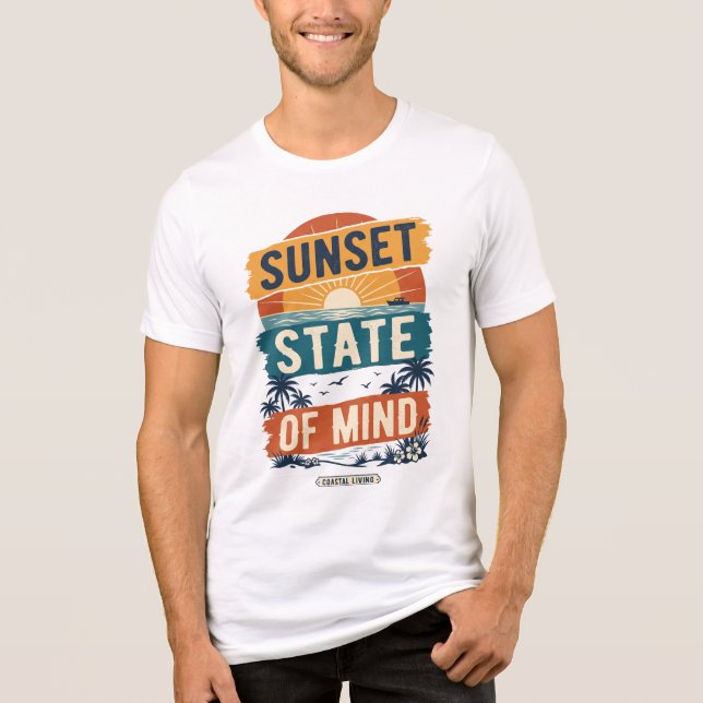 Vintage sommarledighetsdesign t shirt (Framsida)