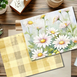 Vintage Sommarskrapbok, Papper Daisy