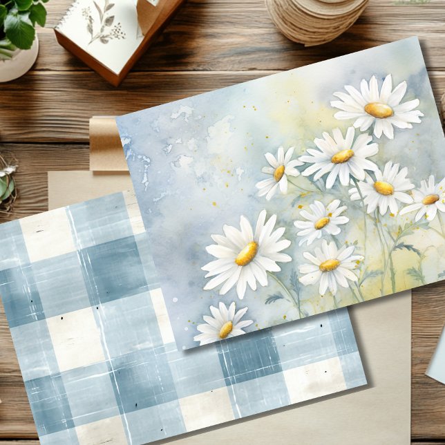Vintage Sommarskrapbok, Papper Daisy (Skapare uppladdad)